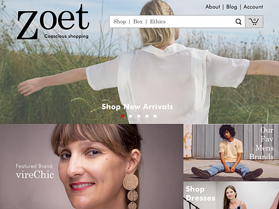 Zoet eCommerce Site