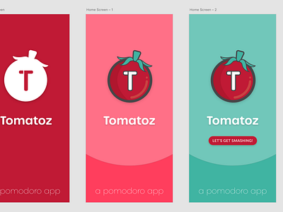 NEW! Tomatoz productivity app - Mobile App loading screen