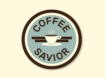 Coffee = Savior coffee coffee! color cool dribbble illustration illustrator logo logo design pastel vector vector art
