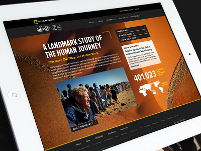 Genographic Project client genealogy genographic project national geographic web design