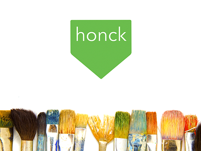 Honck branding identity logo typography wordmark