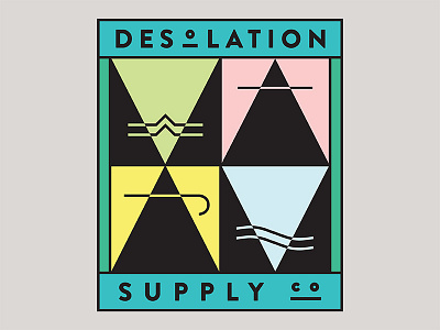 Deso Supply Co. Collaboration alchemy apparel branding clothing company company logo logo design visual identity