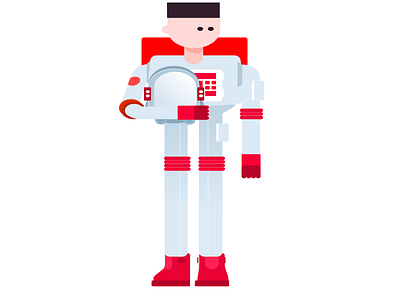 Streeter APP -Astronaut animation app branding debut shot design flat icon illustration ios logo ui ux