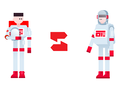 Streeter App - Boldy animation app astronaut branding design flat icon illustration ios logo ui ux