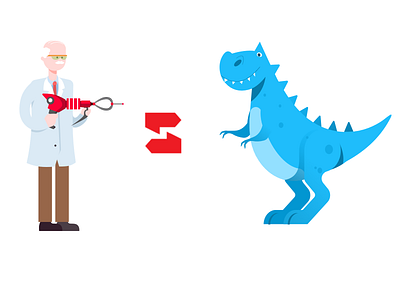 STREETER APP -Scientist Vs Dinosaur animation app branding design dinosaur icon illustration ios logo shot ui ux