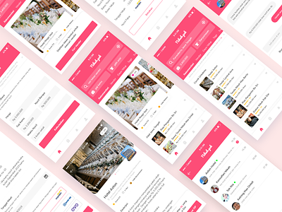 Nikah.yuk app clean flat icon payment pink problem solving simple study case typography ui wedding wedding app