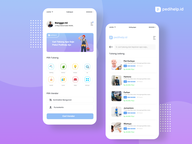 Pedihelp Responsive Version by rangga cahyo on Dribbble