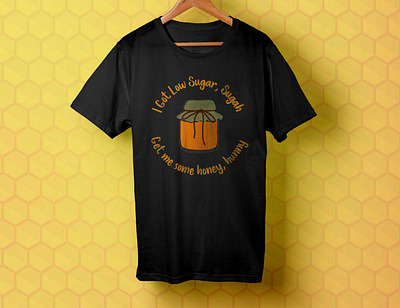 Honey T-shirt Design honey t shirt t shirt design t shirt mockup tshirt