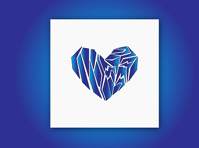 Blue Poison breaking heart graphicdesign heart illustraion illustration art