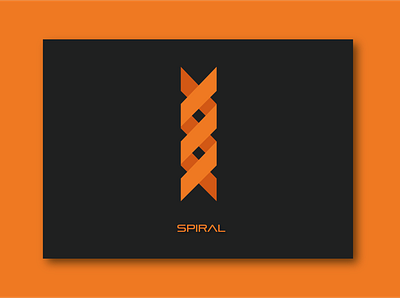 Spiral graphicdesign illustraion illustration art logo logo design logotype mockup orange random