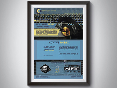 Brochure design branding brochure brochure design brochure layout brochure mockup brochure template design illustraion music music poster poster poster art