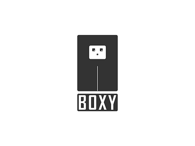 Boxy Bot Logo branding cartoon cartoon character cute graphicdesign illustration illustration art logo logo design logodesign logotype vector