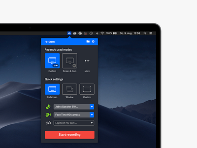 re:cam - mac app record user research sessions