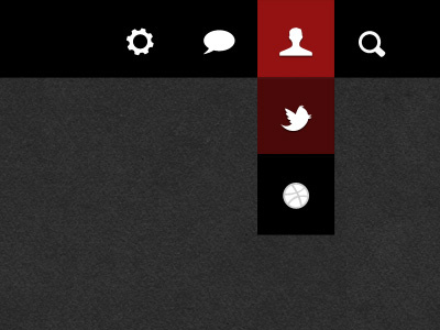 Navigation background black buttons dark icon menu navi navigation white