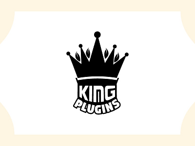 King Plugins Logo black crown crownlogo gold king kinglogo logo minimal spirits texas unused