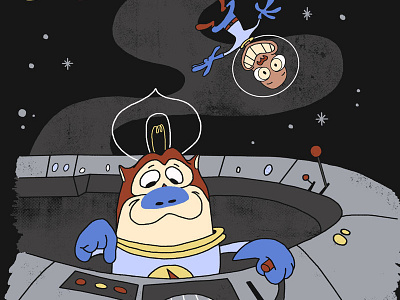 Space Cadets nickelodeon ren and stimpy retro threadless