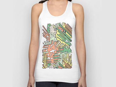 Abstract Sherbert Tank Top