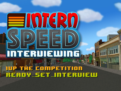 Intern Speed Interviewing 8 bit aafkc ad2 game intern internship interview kansas city kc speed