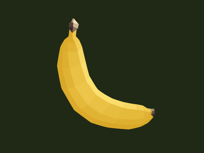 Geo Banana by Aron Gelineau on Dribbble