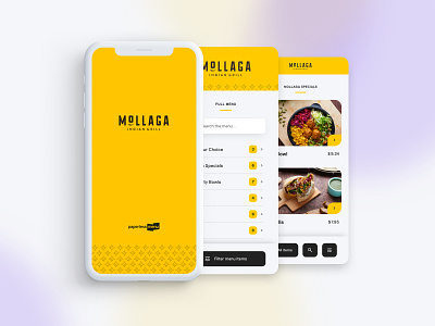 Paperless Menu App app filter food interface menu ordering restaurant ui ux website