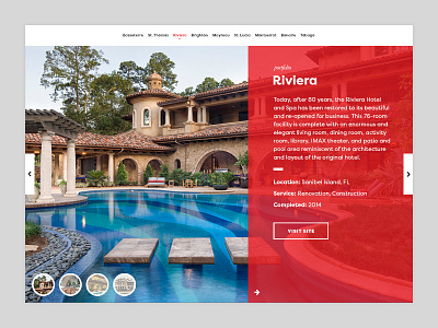 Portfolio Slider Preview carousel housing portfolio slide slider taproot creative ui web website