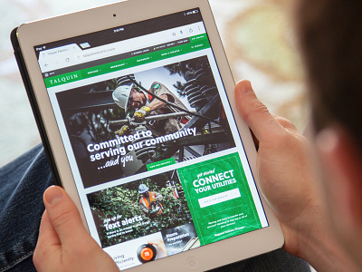 Talquin Electric Preview clean interface ipad responsive taproot creative ui web website