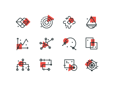 Taproot Icons abstract branding digital heart icons illustration line puzzle research strategy