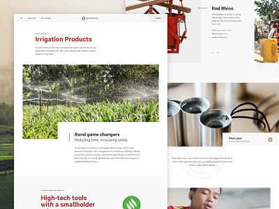 Proximity Designs Interior Page charity farming global interface interior layout myanmar slider ui website