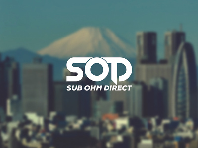 SUB OHM DIRECT #SOD Logo dahuk dahukdesign hole sell business logo sod sod logo sub ohm direct
