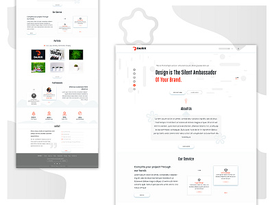 Landing Page Design home page design psd design ui uiux ux web design