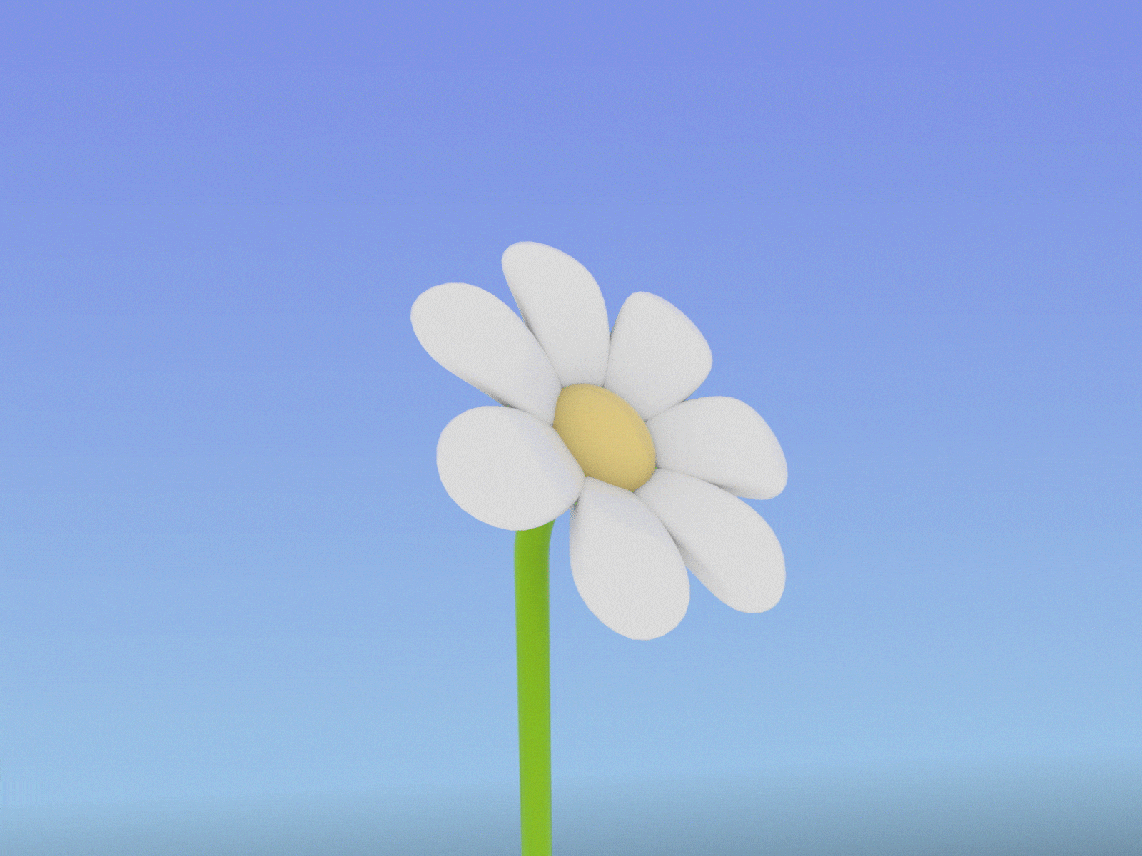 flower fan🤍 3d animation c4d octane practice