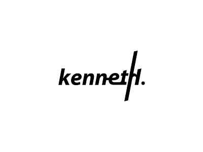 坤 a.k.a. Kenneth branding design lettering logo type typography
