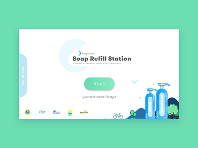 Soapstand Vending Machine UI Start Page