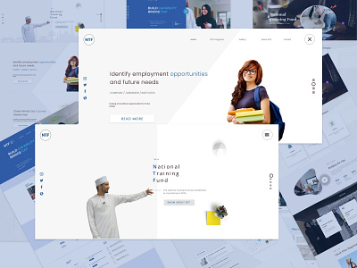 National Training Fund clean design minimal minimalist oman ui ux ux webdesign website