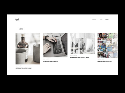 Portfolio WIP News Page blog clean design minimal news portfolio web web design website