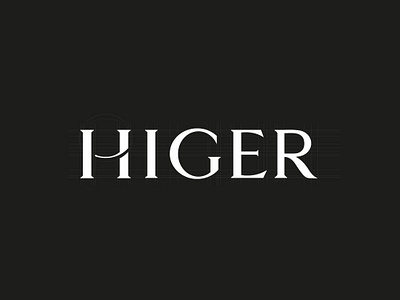 HIGER unused logo drafts black brand branding clean design leather goods logo minimal typography