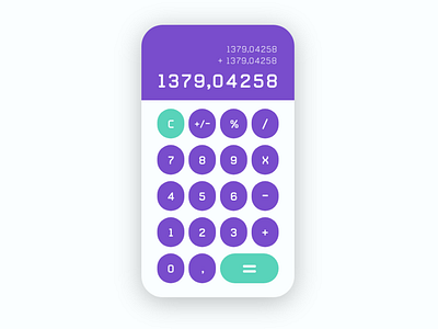 Daily UI #004 – Calculator