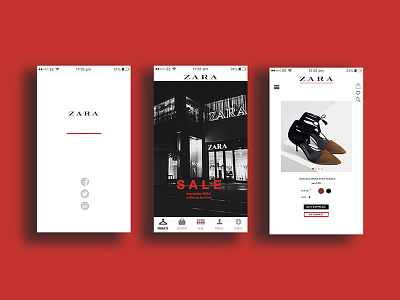 a mobile interface redesign for zara