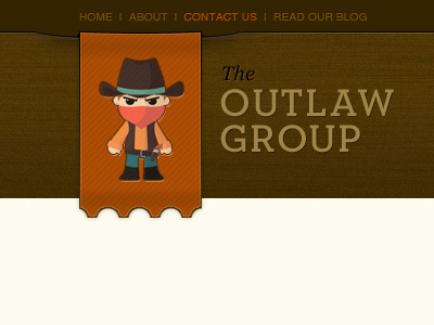 Outlaw Group Header cowboys header illustration outlaws