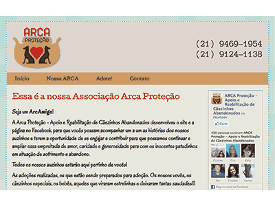 Arca Protecao - Website