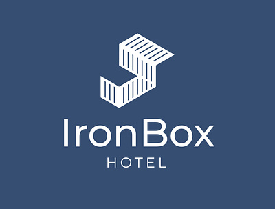 IronBox Hotel - Logo Design box branding design graphicdesign hotel illustration iron logo logodesign metal typography