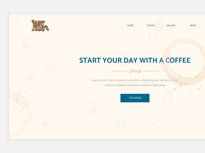 Cafe Landing Page