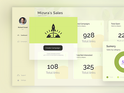 Sales Manager design landing page sales sales dashboard