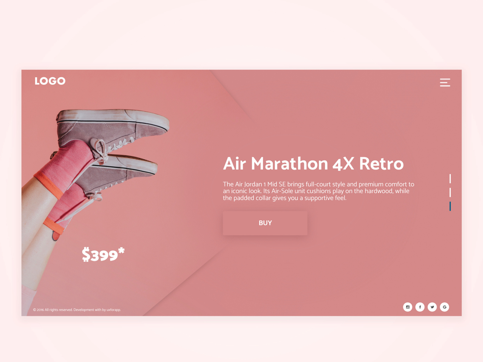 Shoe Landing page by Marc🧚🏻‍♂️ on Dribbble