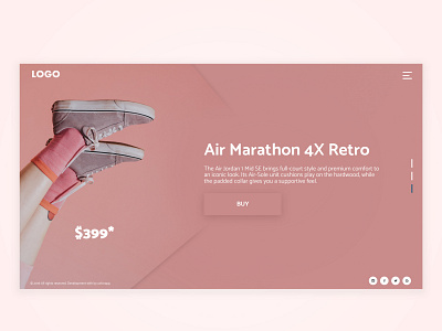 Shoe Landing page