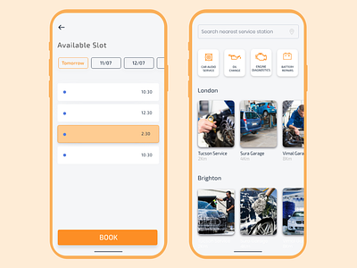 Service Station Booking App