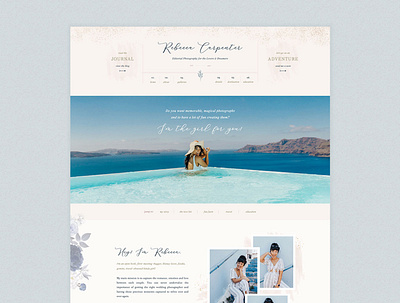 Wedding Photographer About Page - Showit Custom Website about page branding custom design layout design photographers seaside creative showit template typography web design website wedding