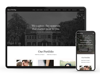 Showit Template for Photographers