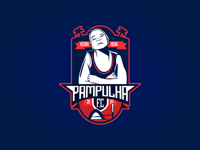 Pampulha Futebol Clube branding illustration logo