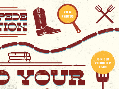 Round up some grub calgary design food icons illustration vector web yyc